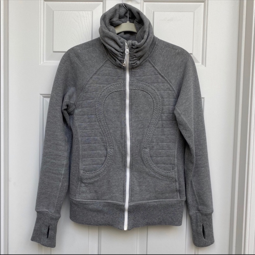 Lululemon Cozy Cuddle Up Scuba Heather Gray Jacket